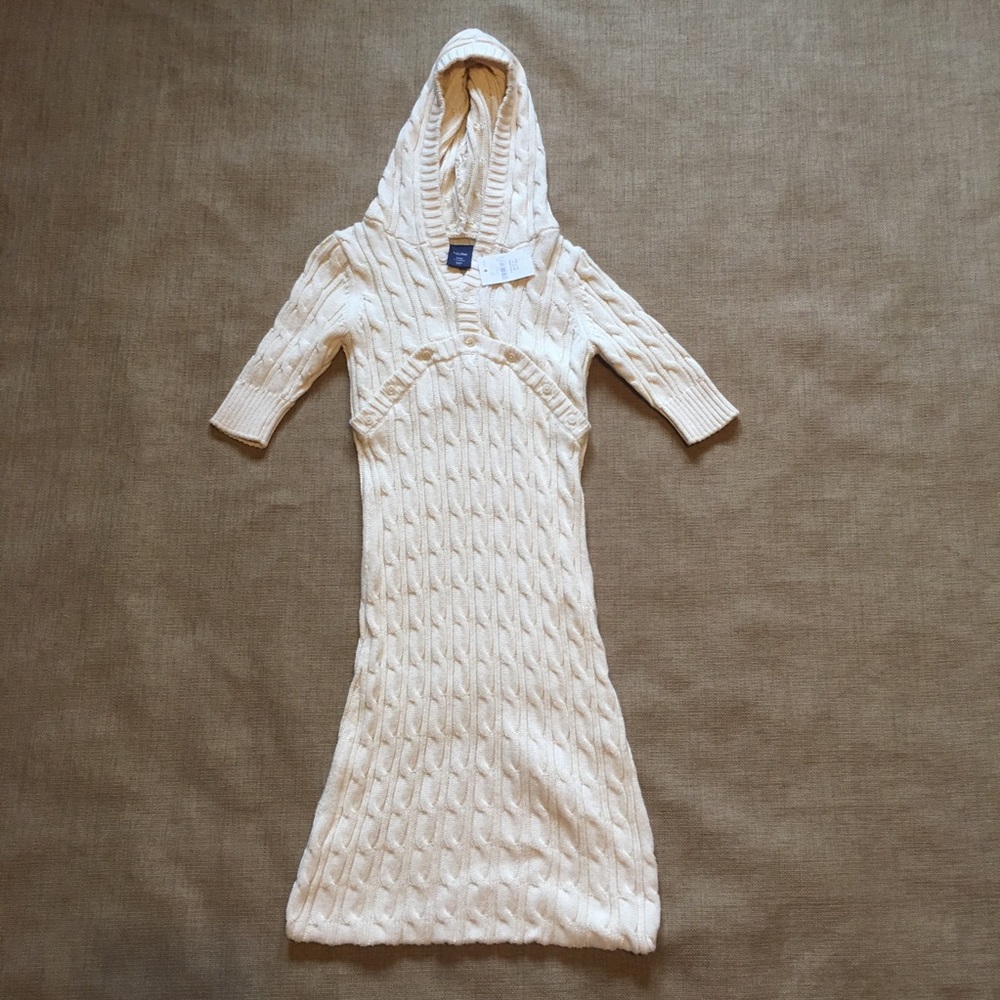 GAP Cream Cable Knit Hooded Sleep Sack